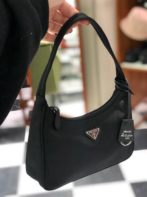 mini nylon cream prada bag|Prada nylon mini bag price.